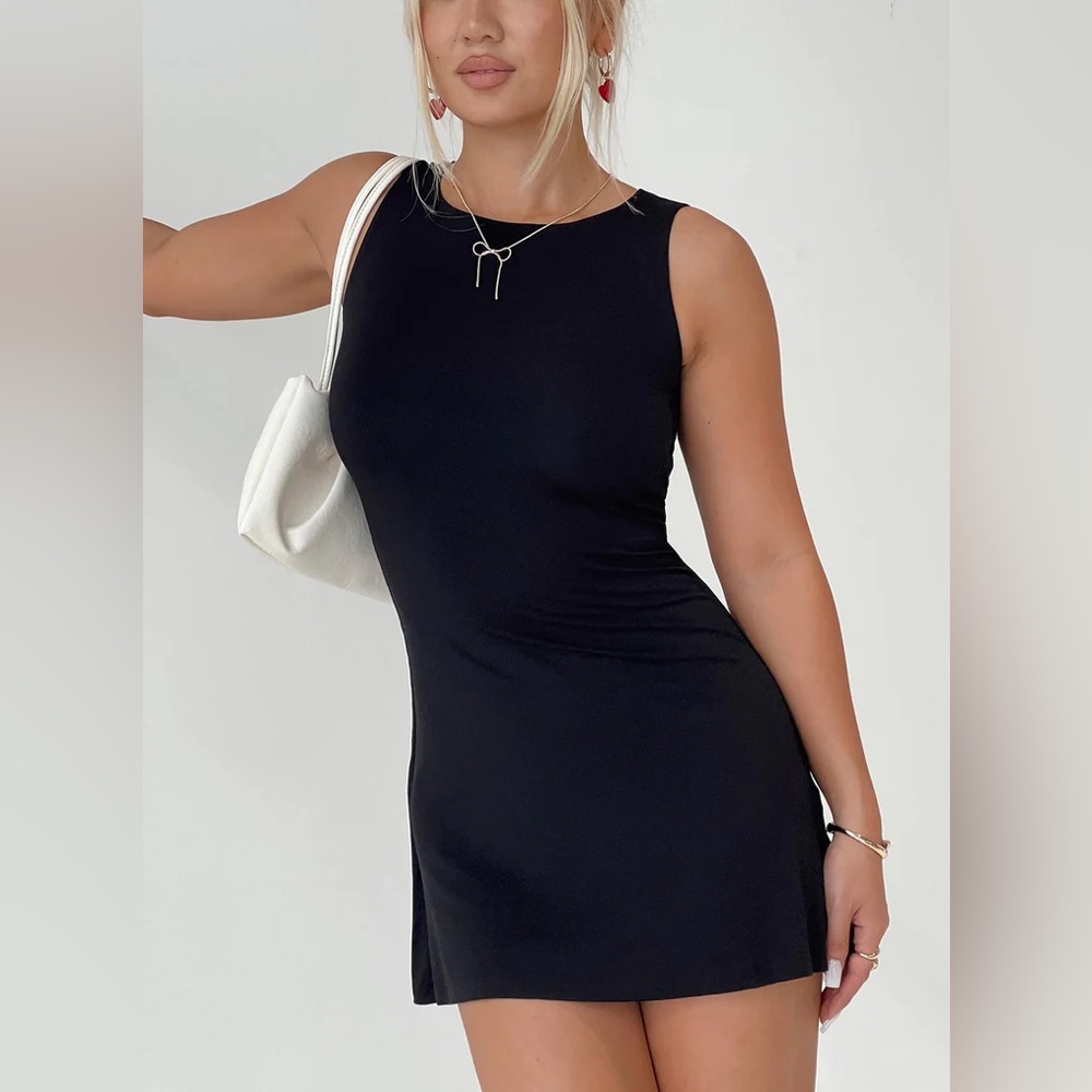 NWT Princess Polly KARREEY MINI DRESS BLACK